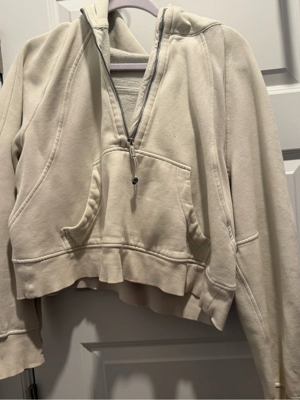 lululemon athletica Cream Half-Zip Hoodie